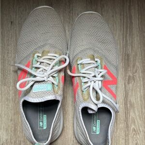 New Balance Women's Beige and Coral Sneakers